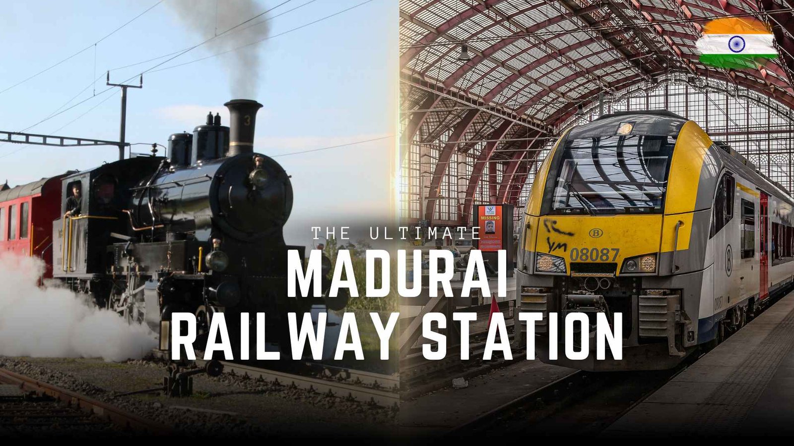 Madurai railway station just opposite to hotel royal court