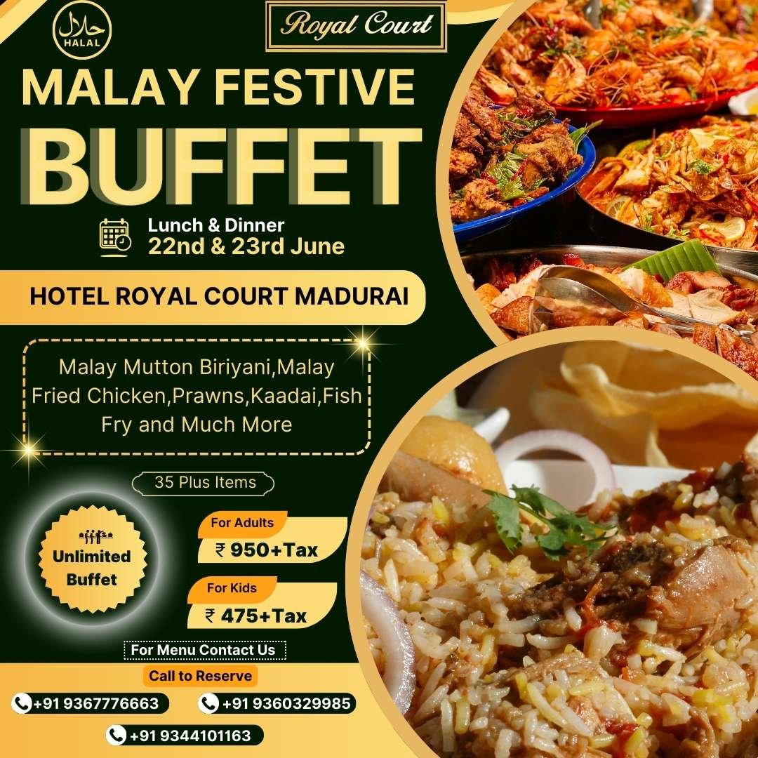 Hotel royal court malay festive buffet