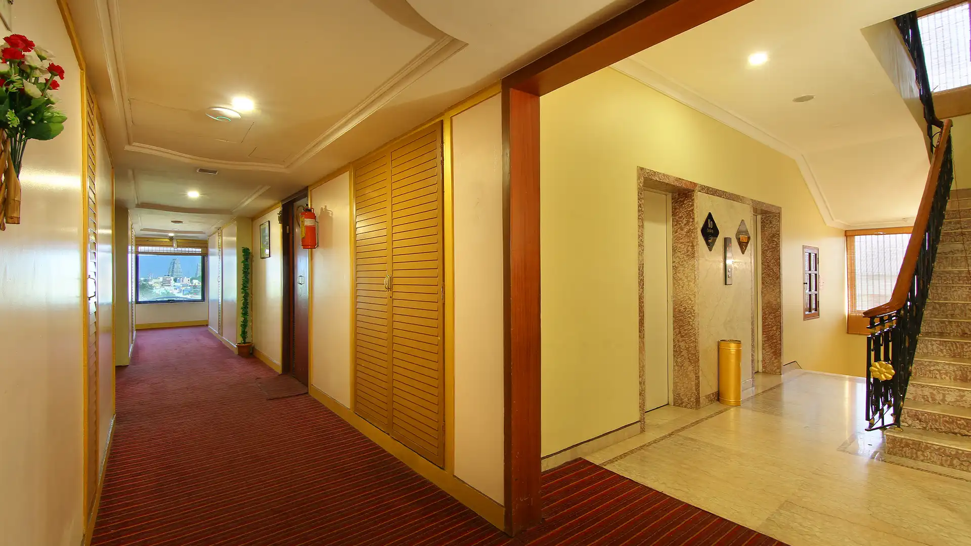 Corridor view near Wedding Halls in Madurai at Hotel Royal Court