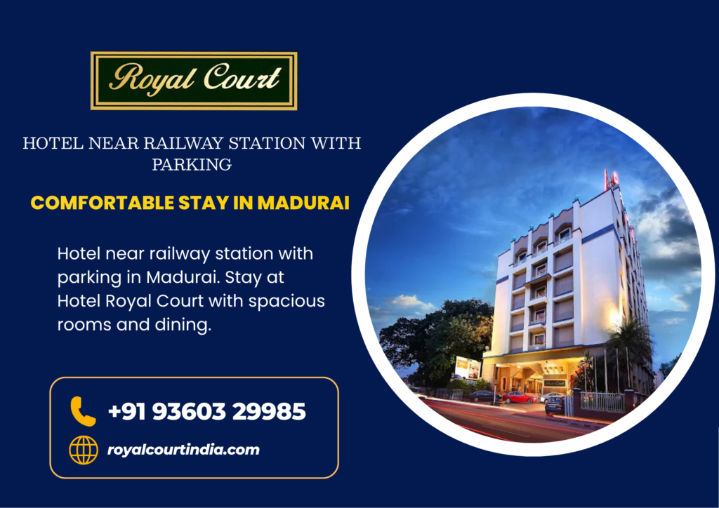 hotel near railway station with parking