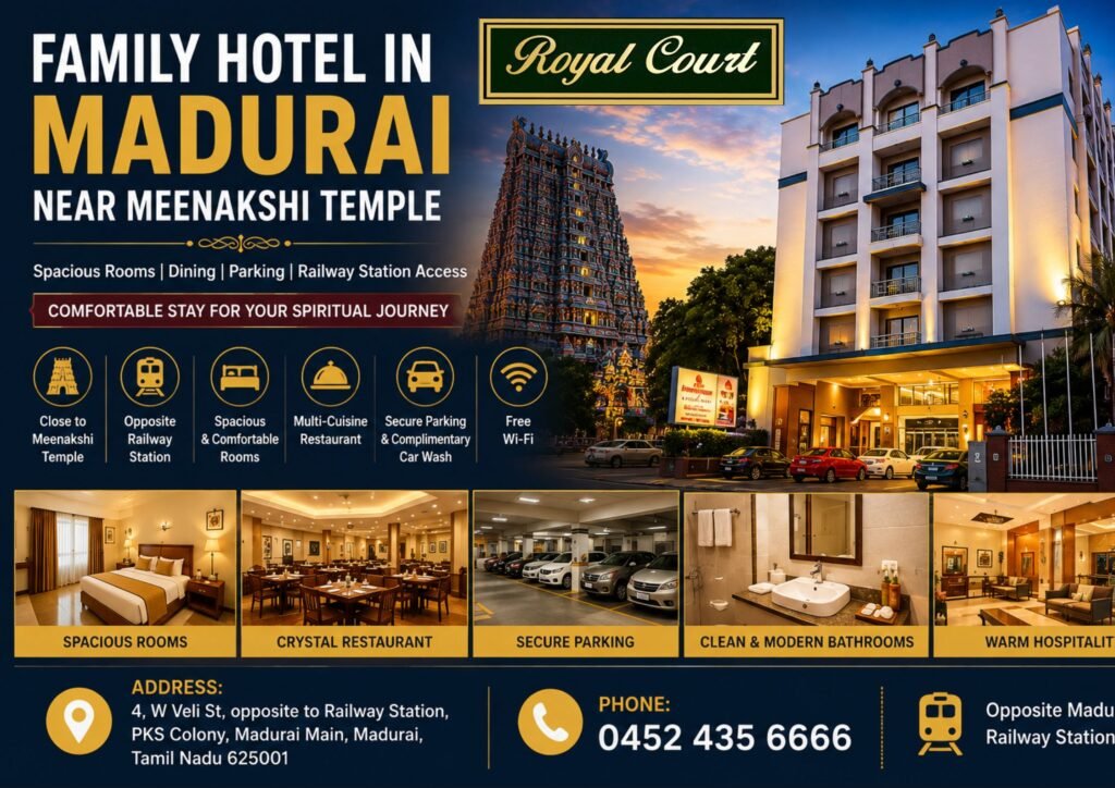 Family hotel in madurai near Meenakshi Temple
