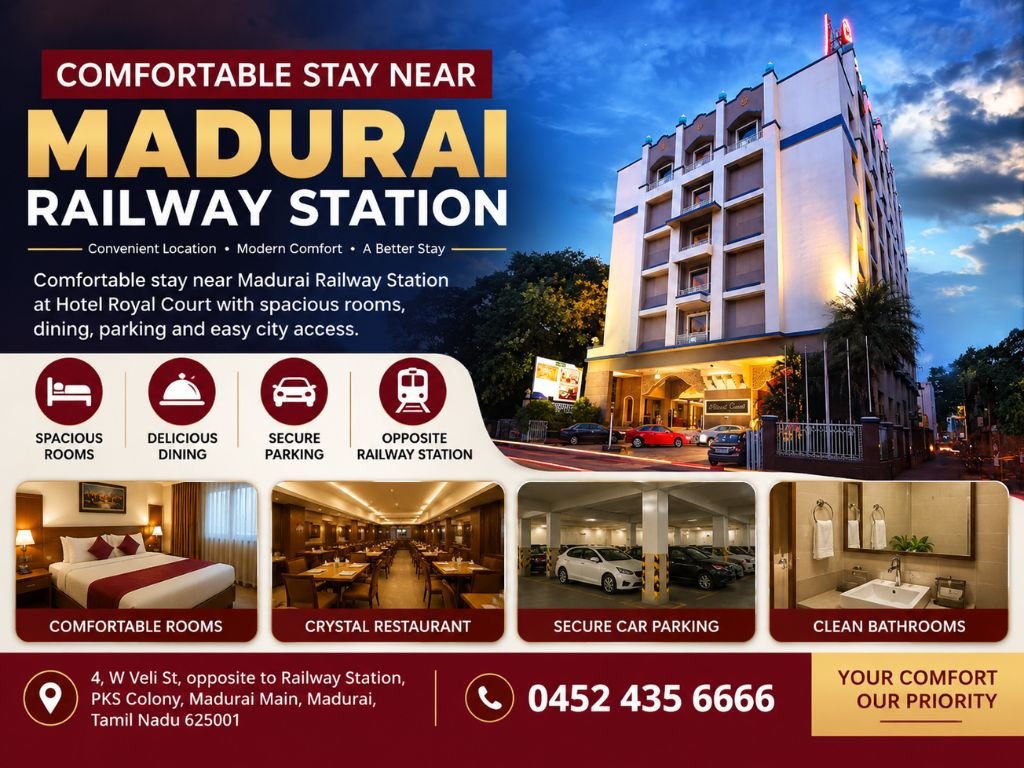 Comfortable stay near Madurai Railway Station
