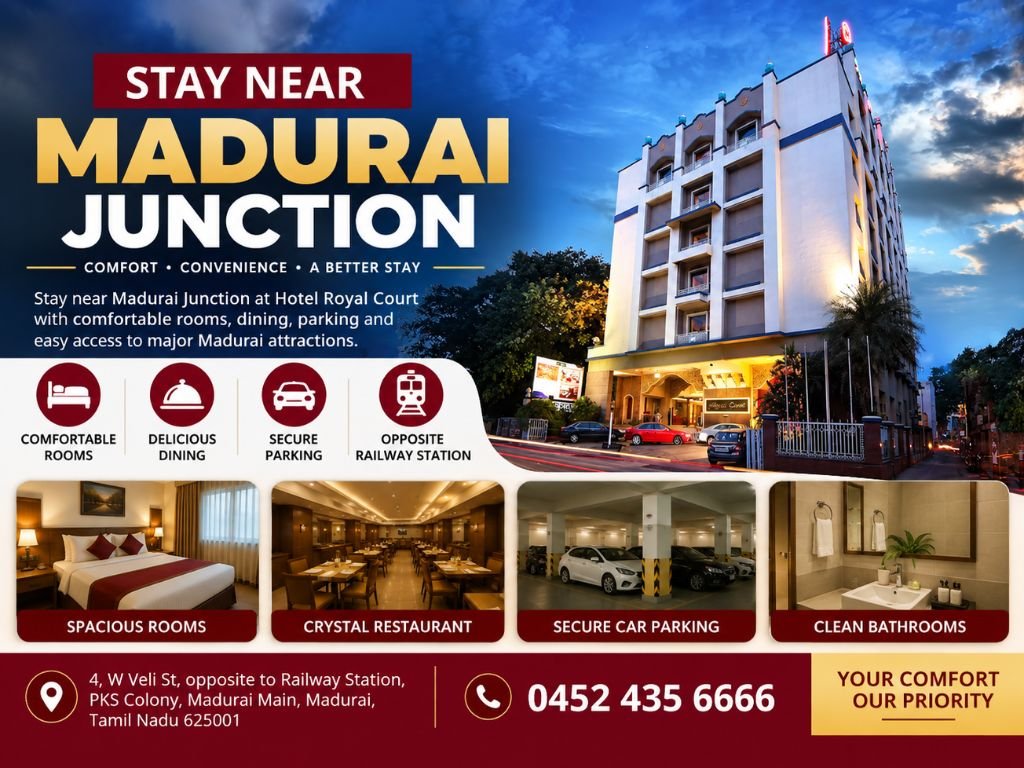 Stay Near Madurai Junction – Comfort in Central Madurai