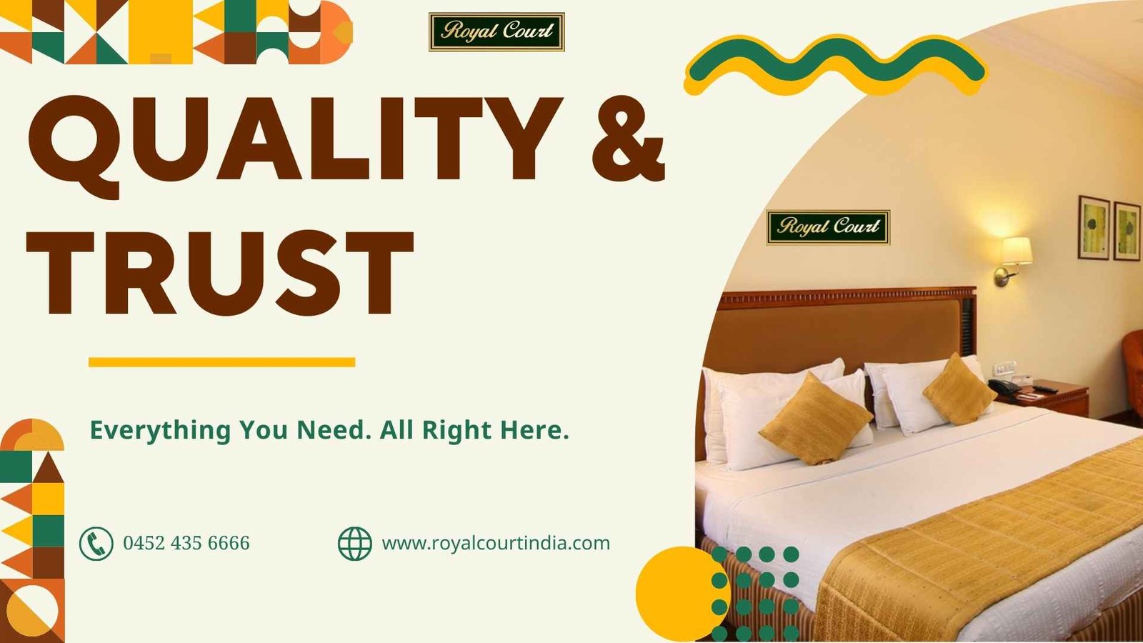 Quality and trust hotel royal court